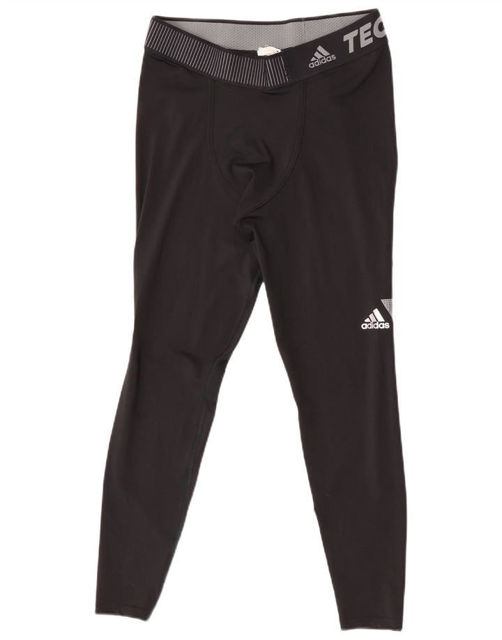 Adidas Mens Climacool Leggings Large  Black Polyester