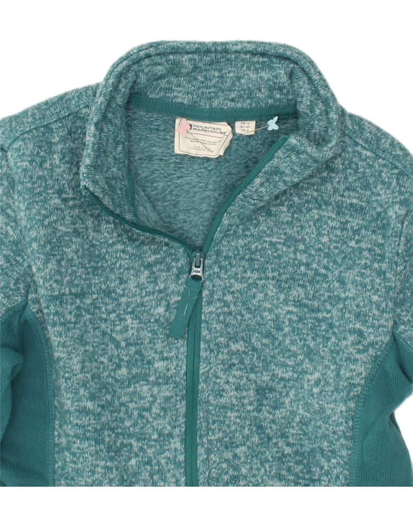 MOUNTAIN WAREHOUSE Womens Cardigan Sweater UK 12 Medium Turquoise Flecked | Vintage Mountain Warehouse | Thrift | Second-Hand Mountain Warehouse | Used Clothing | Messina Hembry 