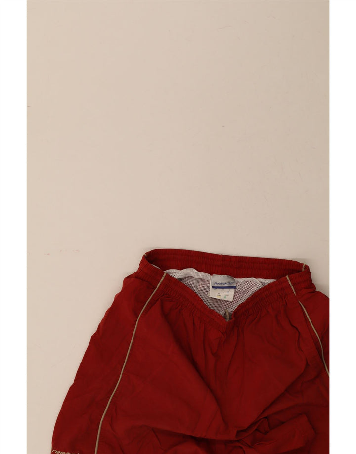 REEBOK Mens Graphic Sport Shorts Large  Red Polyester Vintage Reebok and Second-Hand Reebok from Messina Hembry 