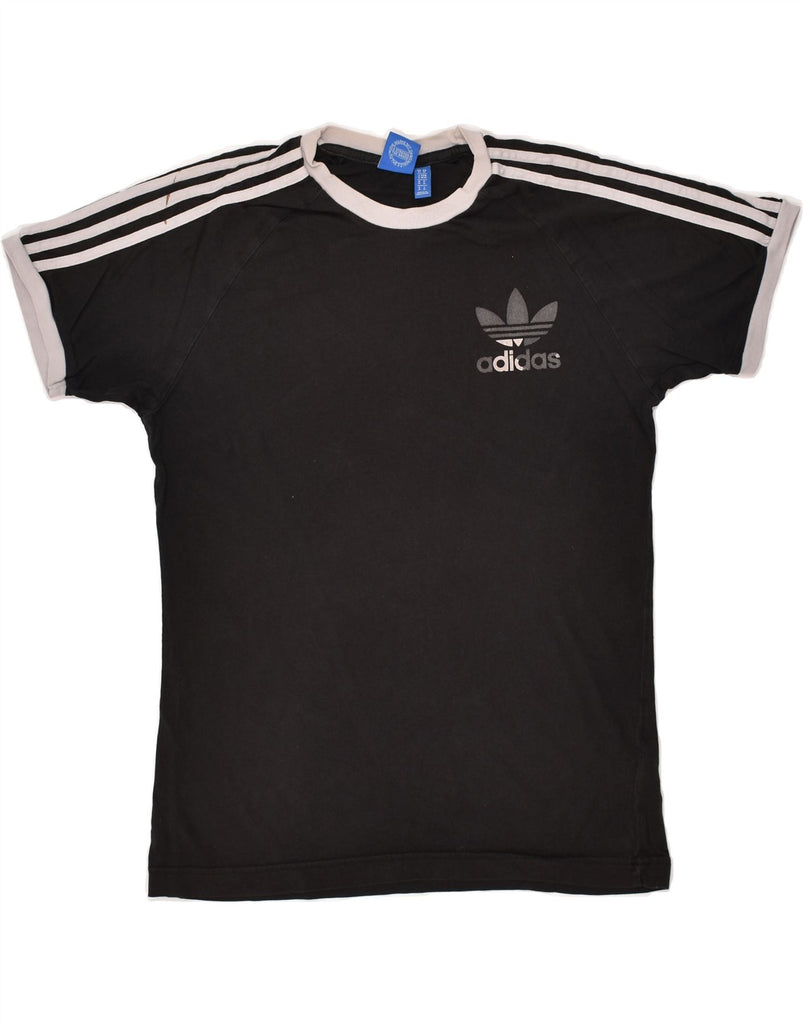 ADIDAS Mens T-Shirt Top Medium Black Cotton | Vintage Adidas | Thrift | Second-Hand Adidas | Used Clothing | Messina Hembry 