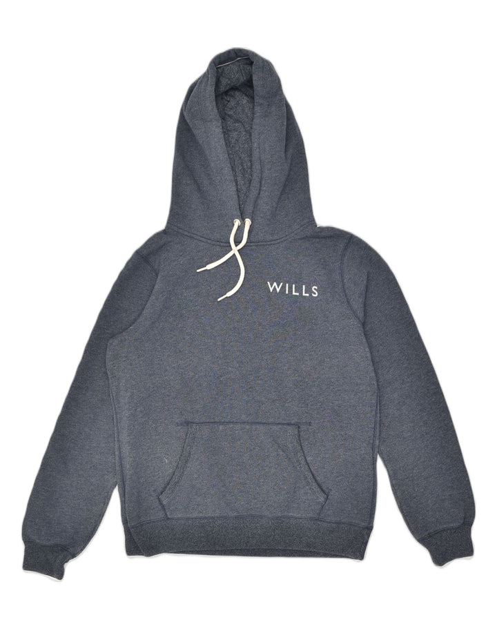JACK WILLS Mens Hoodie Jumper Small Grey Polyester | Vintage Jack Wills | Thrift | Second-Hand Jack Wills | Used Clothing | Messina Hembry 