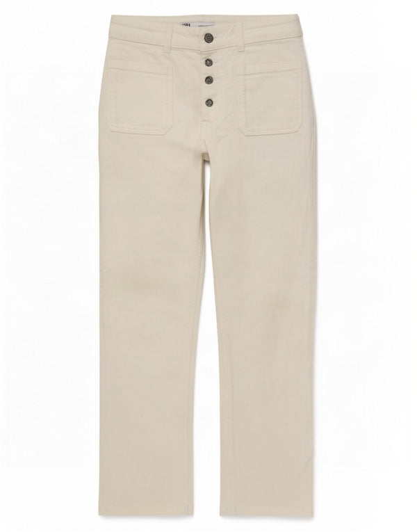 Zara Womens Crop Straight Jeans EU 38 Small W28 L24 White