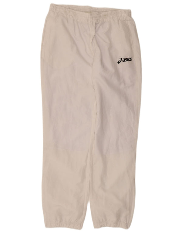 Asics Mens Tracksuit Trousers Joggers XL  White Polyester