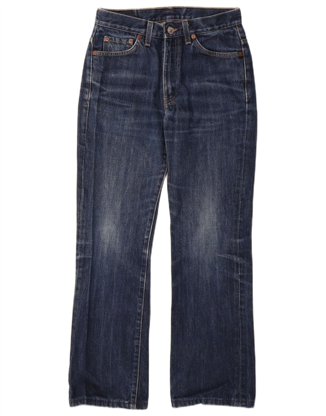 Rifle Mens Bootcut Jeans W28 L28 Blue Cotton