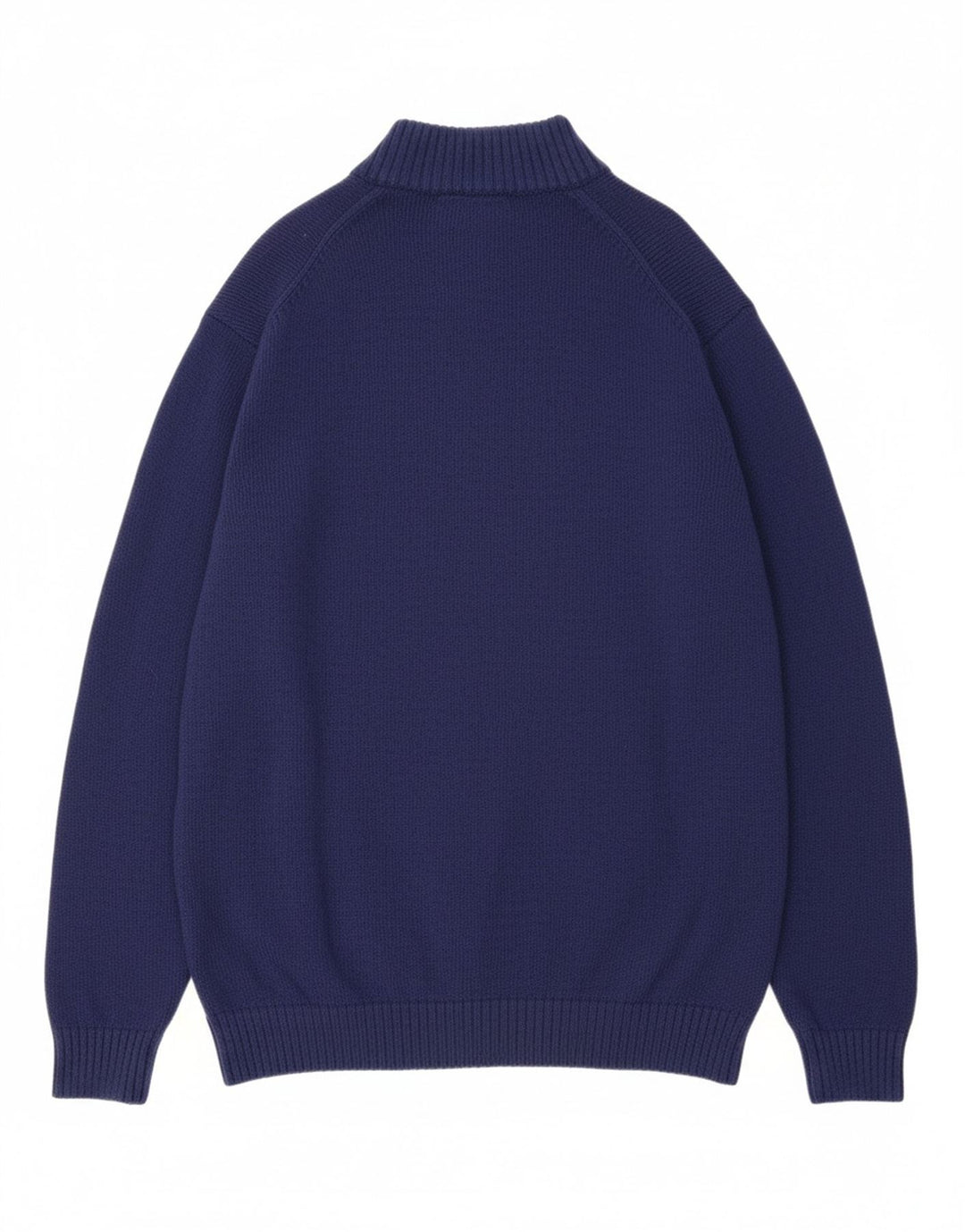 IZOD Mens Button Neck Jumper Sweater XL Navy Blue Flecked Vintage Izod and Second-Hand Izod from Messina Hembry 
