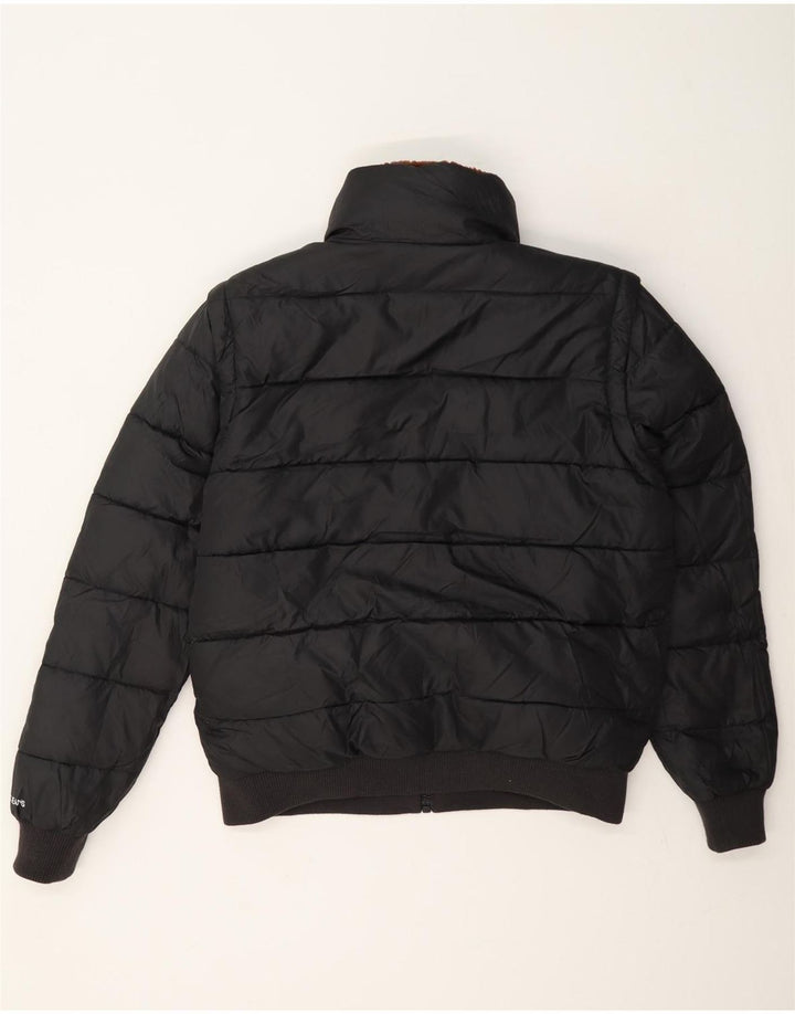 Calvin Klein Mens Reversible Padded Jacket UK 36 Small Brown Colourblock