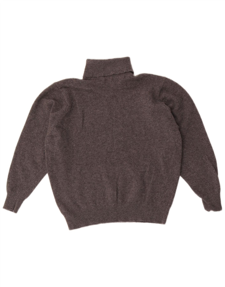 Hodgson Womens Roll Neck Jumper Sweater UK 14 Medium Grey Flecked