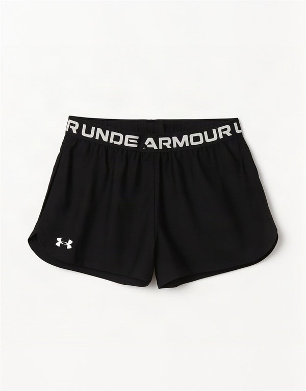 Under Armour Girls Heat Gear Loose Fit Sport Shorts 13-14 Years XL Black