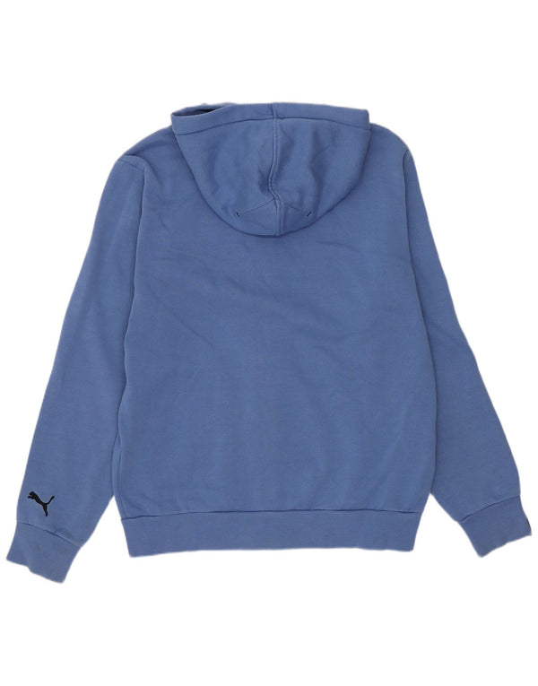 Puma Mens Graphic Zip Hoodie Sweater Small Blue