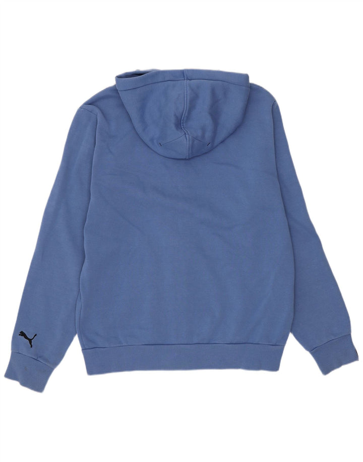 Puma Mens Graphic Zip Hoodie Sweater Small Blue