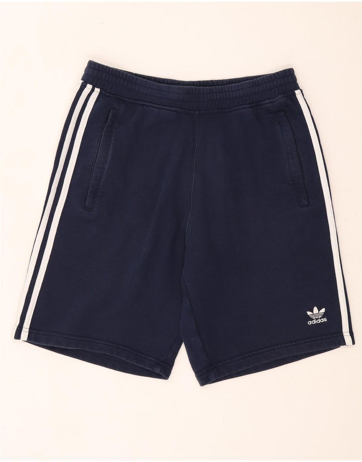 Adidas Mens Sport Shorts Medium  Navy Blue Cotton