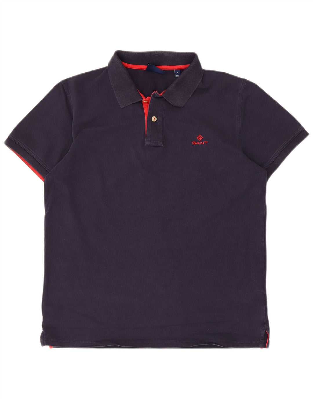 GANT Mens Polo Shirt Medium Navy Blue Cotton