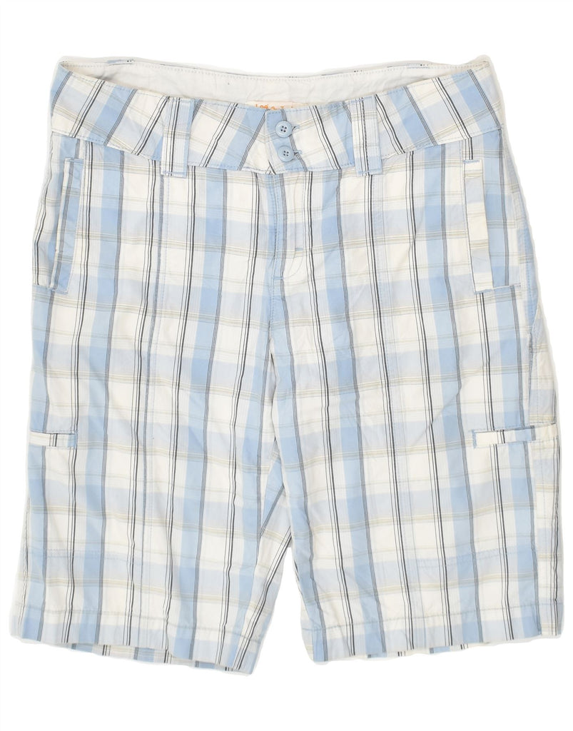 LEE Mens Cargo Shorts W32 Medium  Blue Check | Vintage Lee | Thrift | Second-Hand Lee | Used Clothing | Messina Hembry 