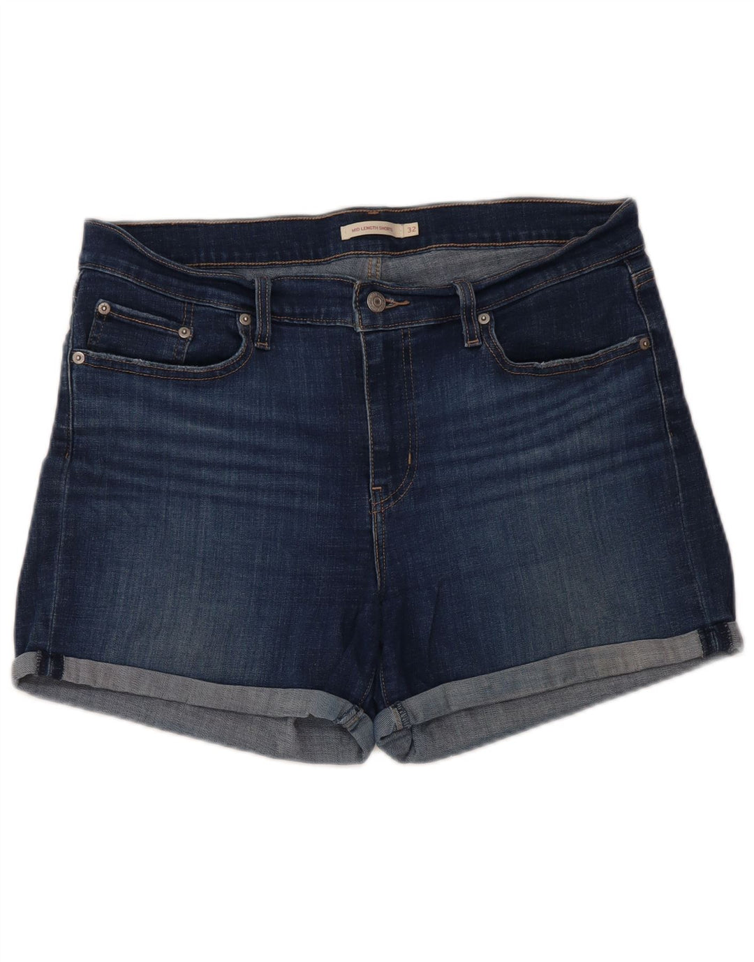 LEVI'S Womens Denim Shorts W32 Large Blue Cotton