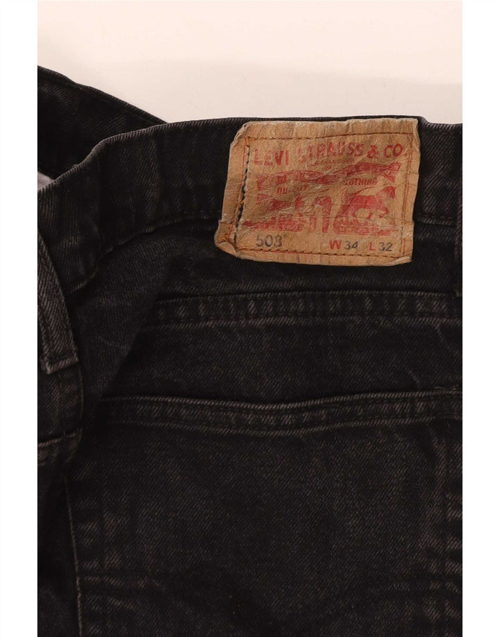 Levi's Mens 508 Tapered Jeans W34 L32 Black