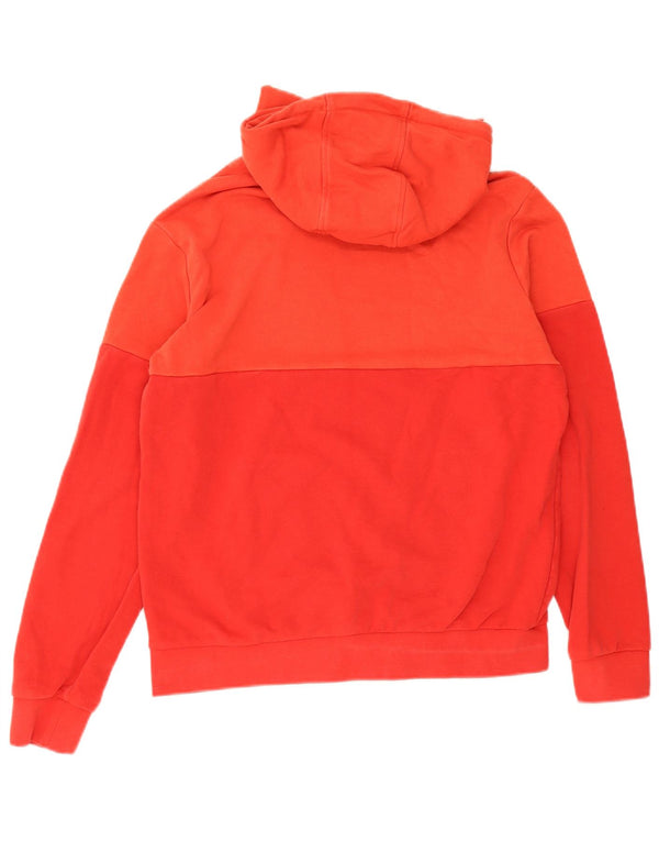 Arena Mens Graphic Hoodie Jumper Small Red Colourblock Cotton