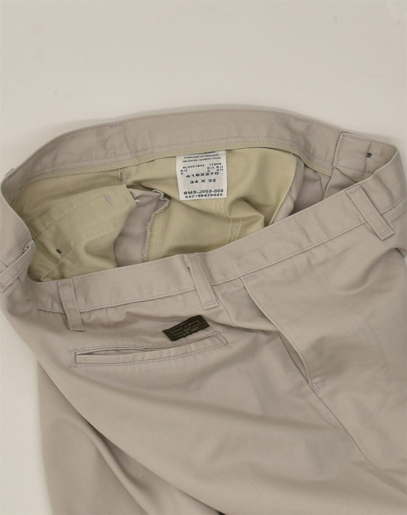 LEE Mens Straight Casual Trousers W34 L32  Grey Cotton | Vintage Lee | Thrift | Second-Hand Lee | Used Clothing | Messina Hembry 