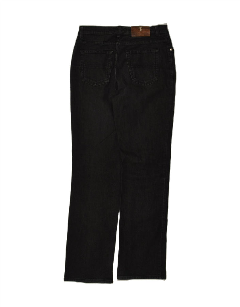 TRUSSARDI Womens Straight Jeans W31 L33 Black Cotton | Vintage Trussardi | Thrift | Second-Hand Trussardi | Used Clothing | Messina Hembry 