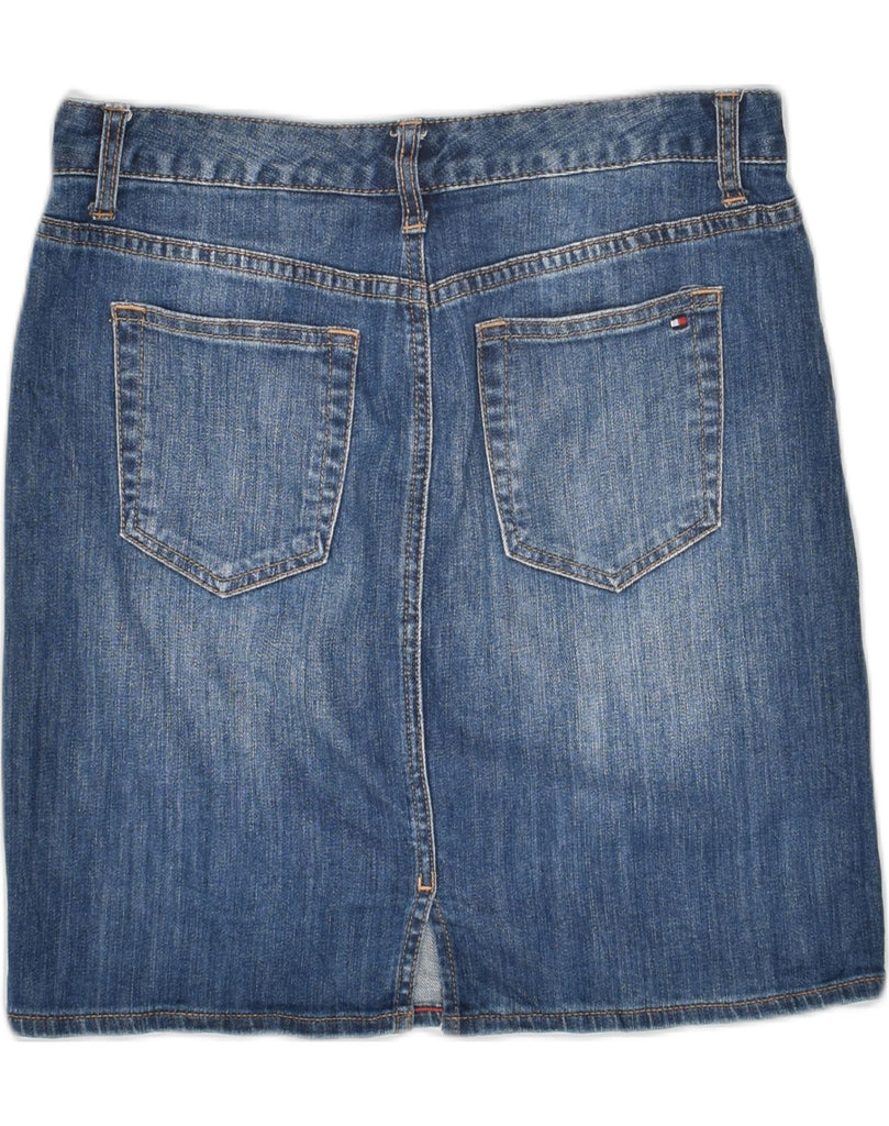 TOMMY HILFIGER Womens Denim Skirt W30 Medium  Blue | Vintage Tommy Hilfiger | Thrift | Second-Hand Tommy Hilfiger | Used Clothing | Messina Hembry 