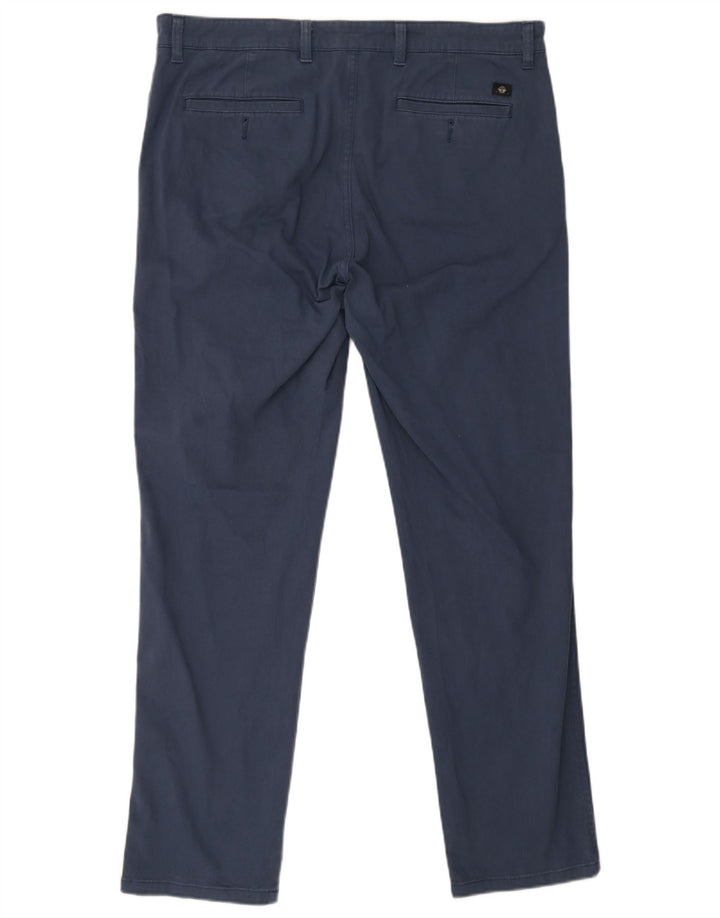 Dockers Mens Slim Chino Trousers W38 L31 Blue Cotton