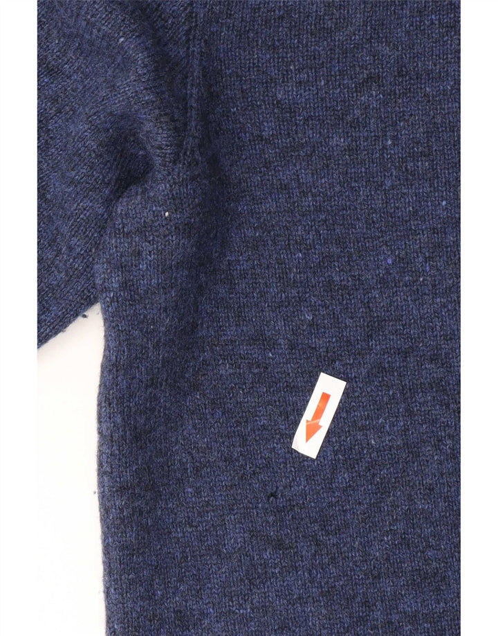 Polo Ralph Lauren Mens V-Neck Jumper Sweater Medium Navy Blue Classic