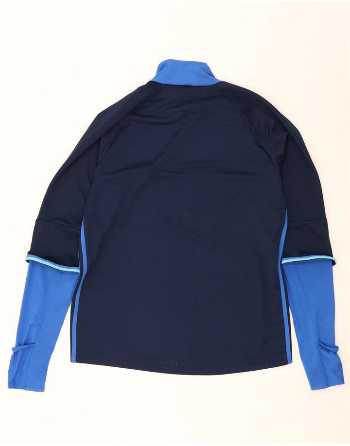 ADIDAS Mens Climacool Top Long Sleeve Large Navy Blue Colourblock Vintage Adidas and Second-Hand Adidas from Messina Hembry 