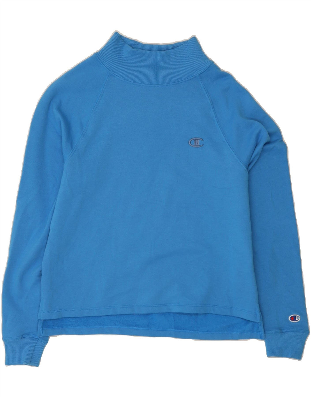 CHAMPION Womens Sweatshirt Jumper UK 10 Small Blue Polyester Vintage Champion and Second-Hand Champion from Messina Hembry 