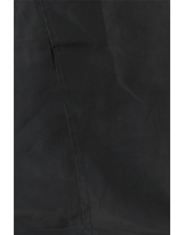Reiss Mens Hooded Windbreaker Jacket UK 38 Medium Black Cotton