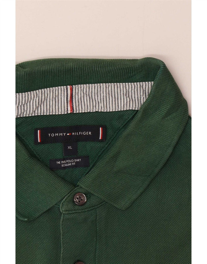 Tommy Hilfiger Mens Regular Fit Polo Shirt XL Green