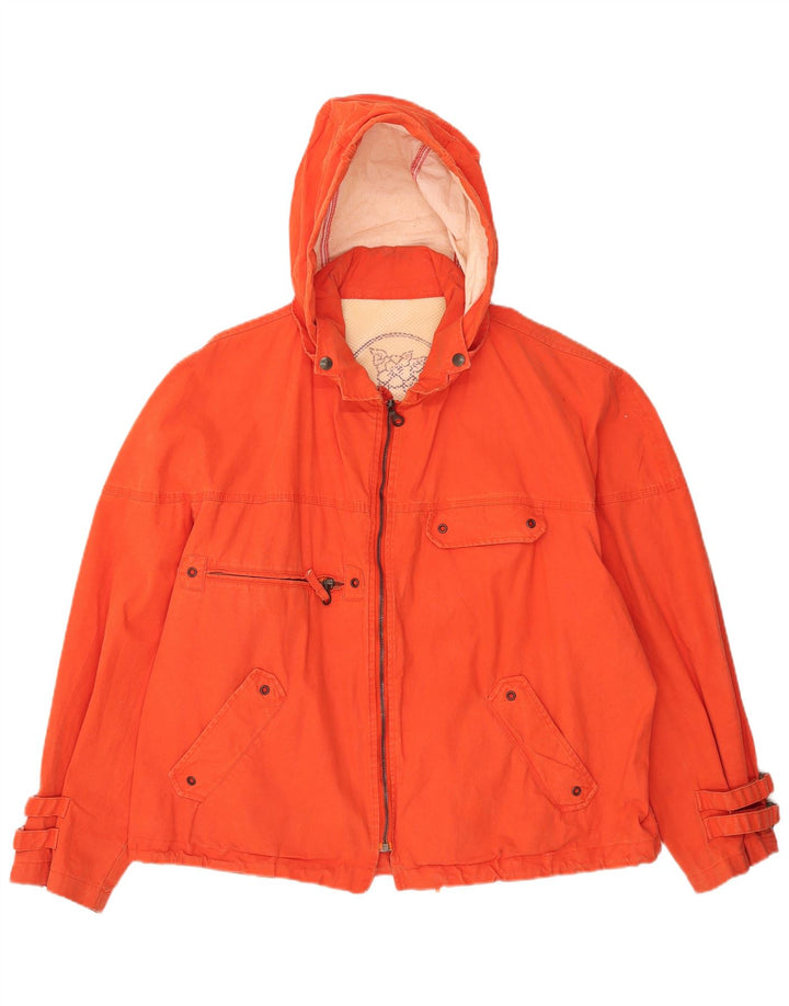 Pollini Mens Hooded Utility Jacket UK 42 XL Orange