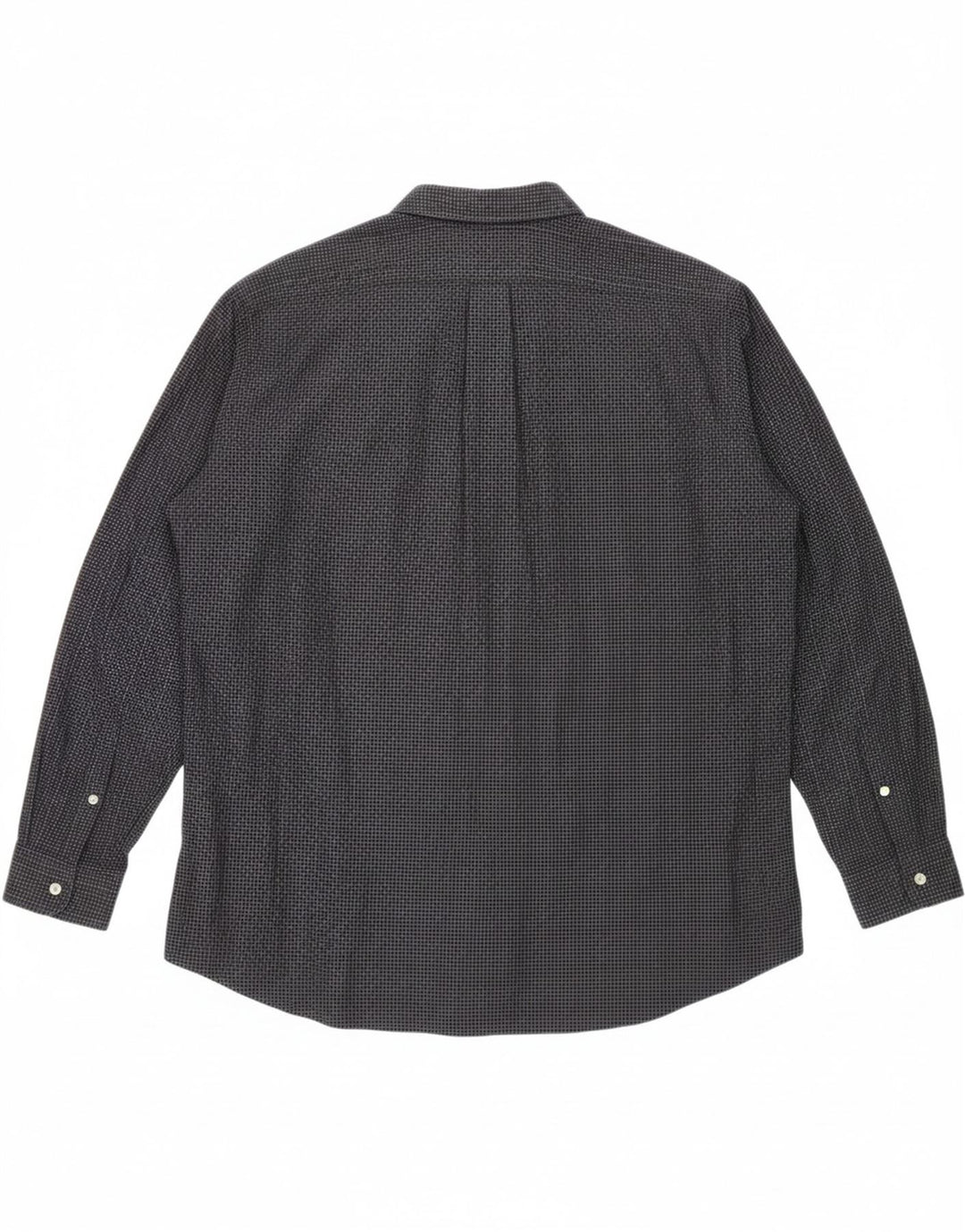 EDDIE BAUER Mens Relaxed Fit Shirt 2XL Navy Blue Check Cotton Vintage Eddie Bauer and Second-Hand Eddie Bauer from Messina Hembry 