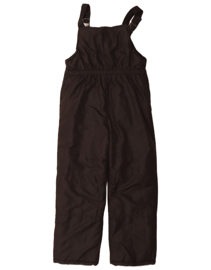 LONDON FOG Boys Dungarees Ski Jumpsuit 7-8 Years Small Black Polyester
