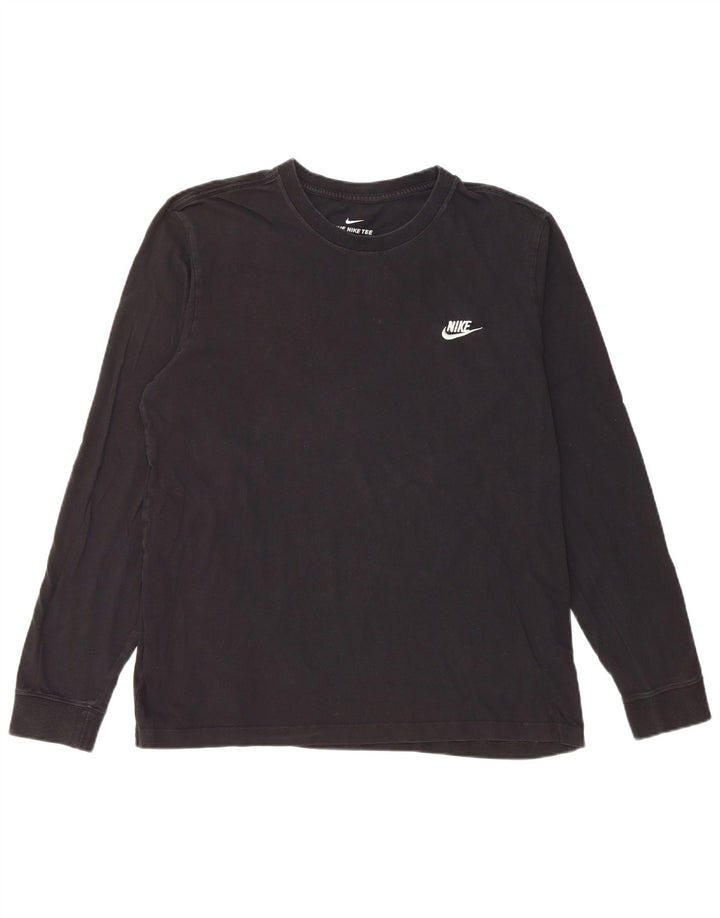 Nike Mens Top Long Sleeve Large Black Cotton