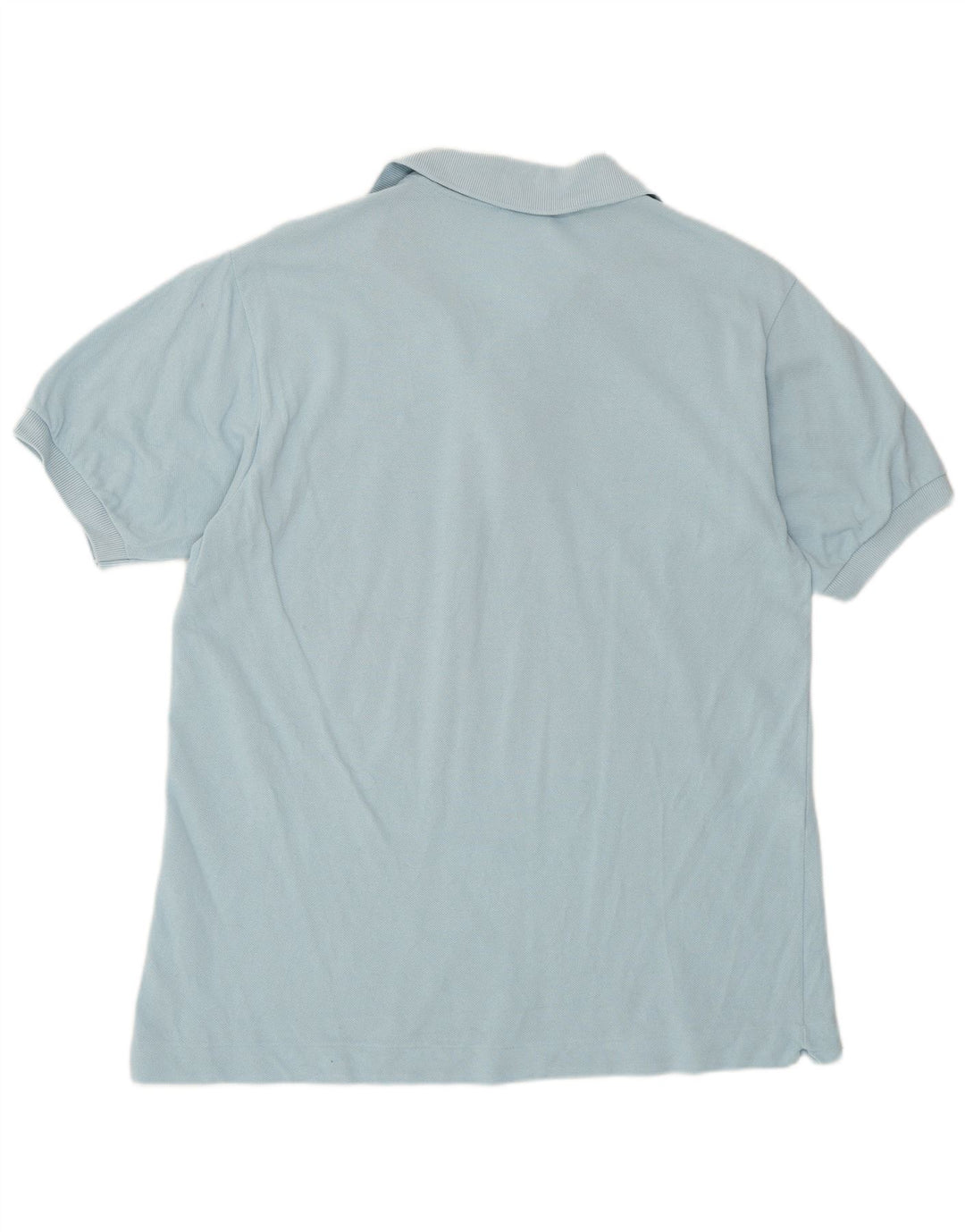 Lacoste Mens Polo Shirt Size 4 Medium Blue Cotton