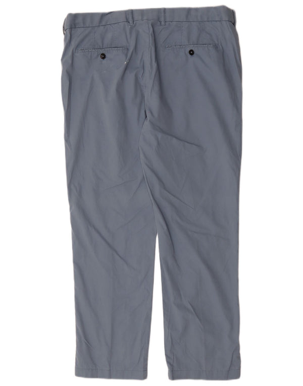 Marks & Spencer Mens Blue Harbour Straight Chino Trousers W38 L29 Blue