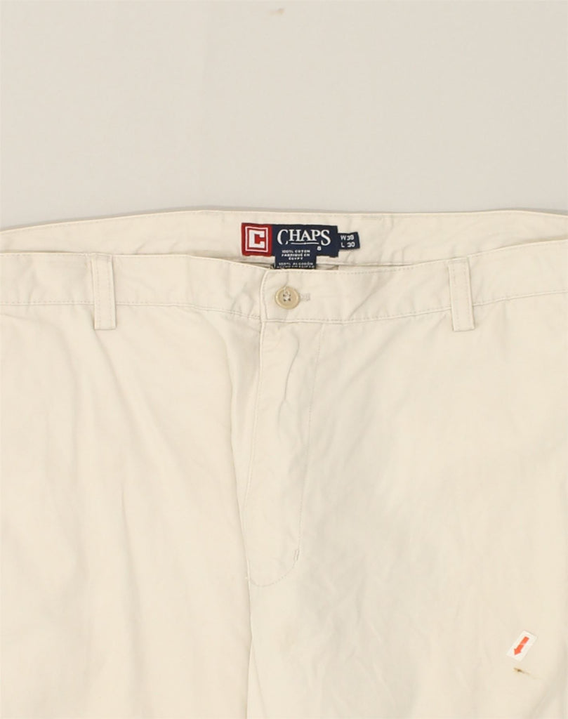 CHAPS Mens Straight Chino Trousers W38 L30  Beige Cotton | Vintage Chaps | Thrift | Second-Hand Chaps | Used Clothing | Messina Hembry 