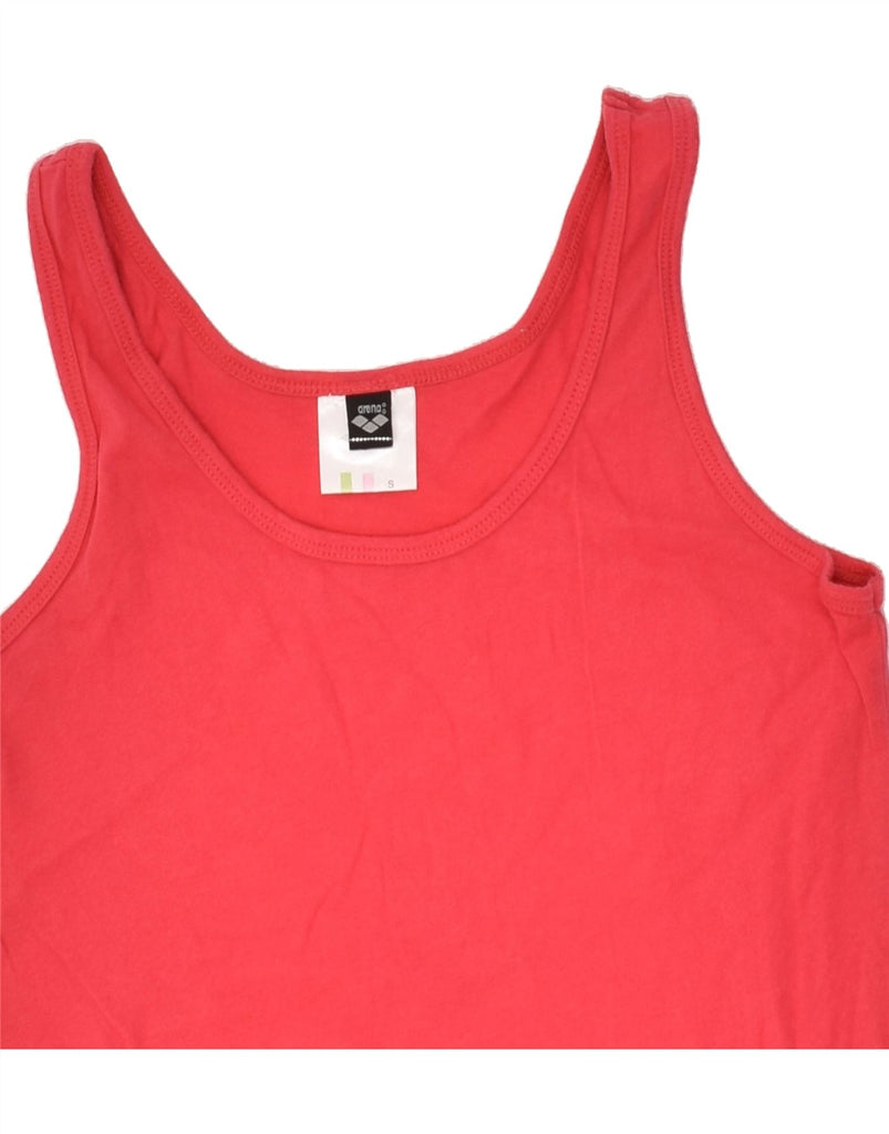 ARENA Womens Vest Top UK 8 Small Red Cotton | Vintage Arena | Thrift | Second-Hand Arena | Used Clothing | Messina Hembry 