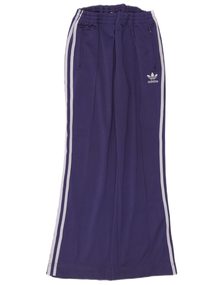 Adidas Womens Tracksuit Trousers IT 46 Large  Purple Polyester