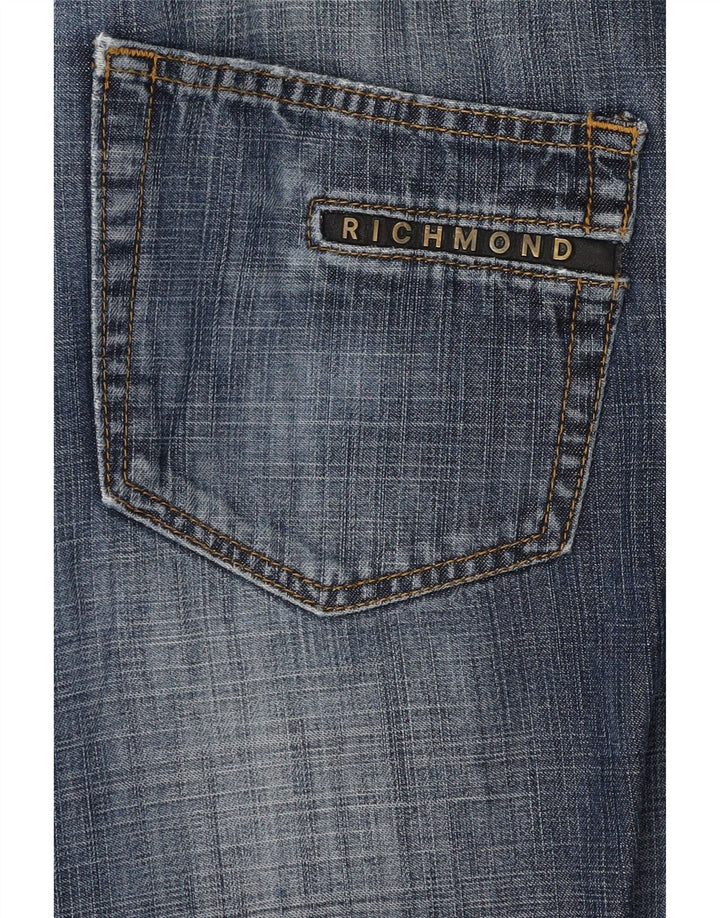 RICHMOND Womens Straight Jeans W35 L31 Blue