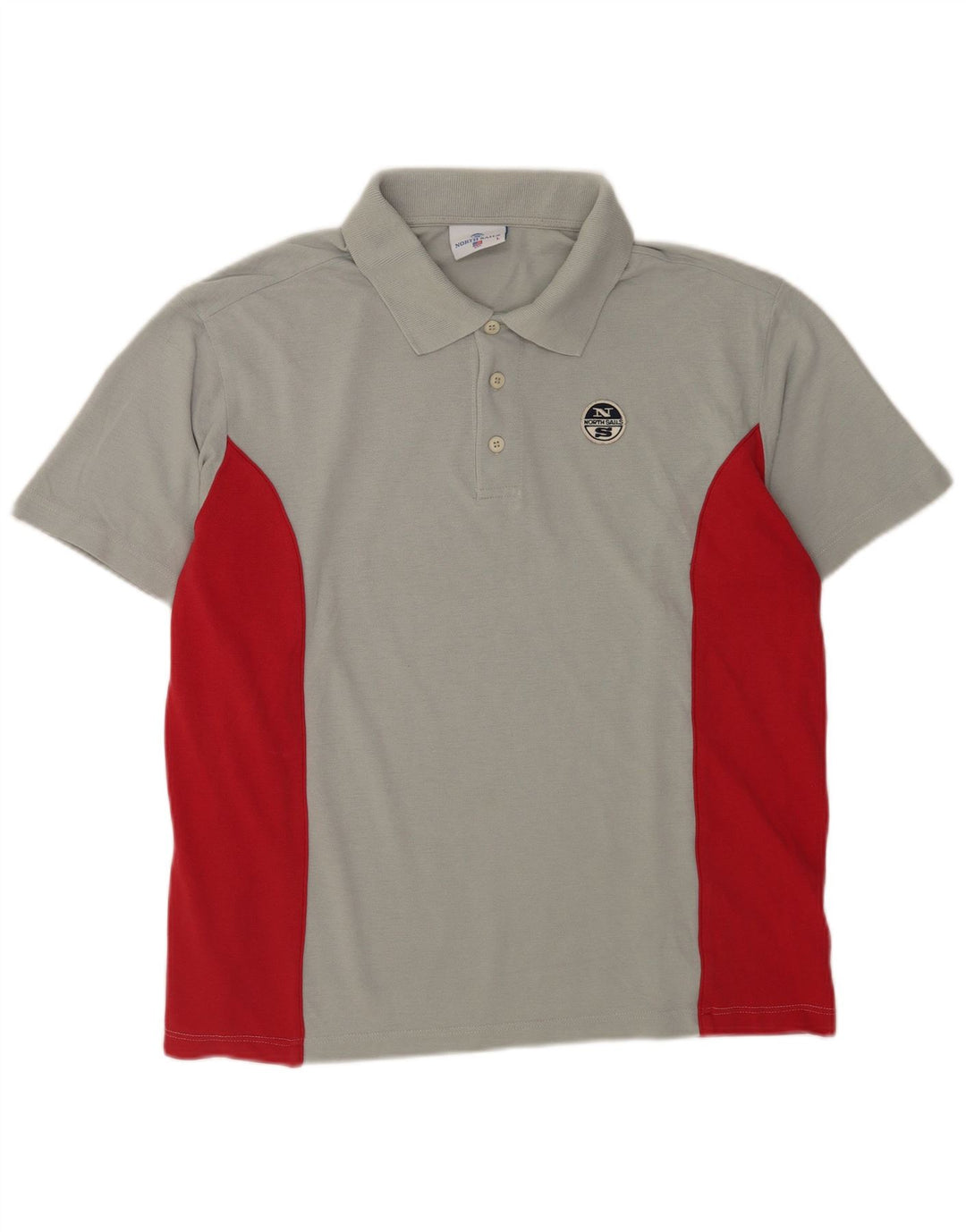 North Sails Mens Polo Shirt Large Grey Colourblock