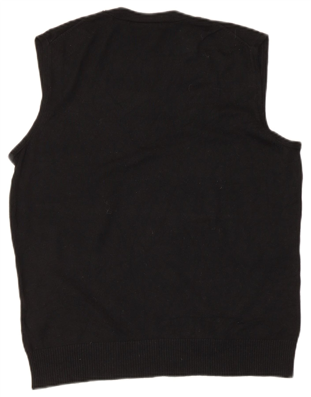 Marks & Spencer Womens Vest Tank Top UK 16 Large Black Viscose