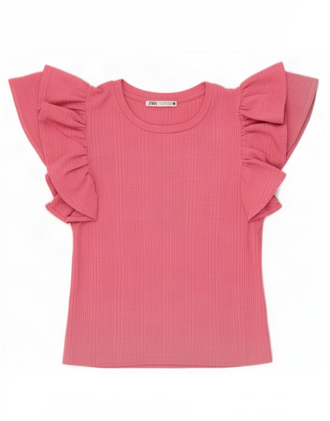 Zara Womens Crop Blouse Top UK 8 Small Pink