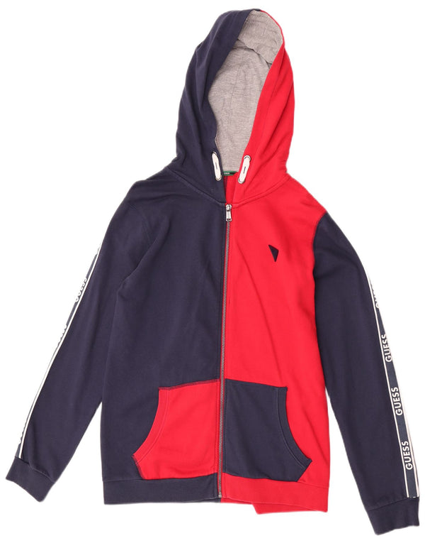 Guess Boys Graphic Full Tracksuit 15-16 Years Navy Blue Colourblock Cotton