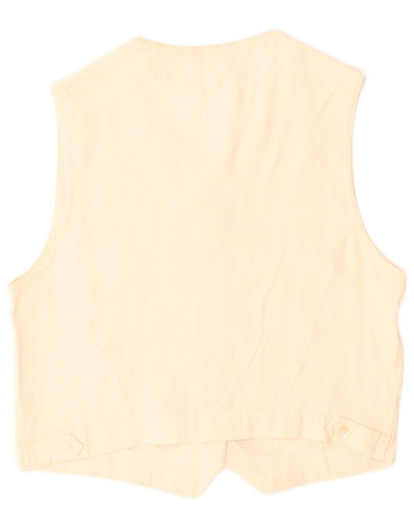 Balloon Womens Sleeveless Shirt Blouse EU 38 Medium Off White Silk