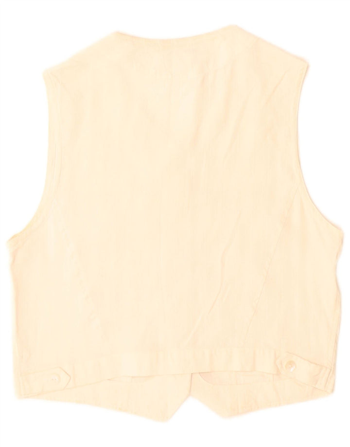 Balloon Womens Sleeveless Shirt Blouse EU 38 Medium Off White Silk