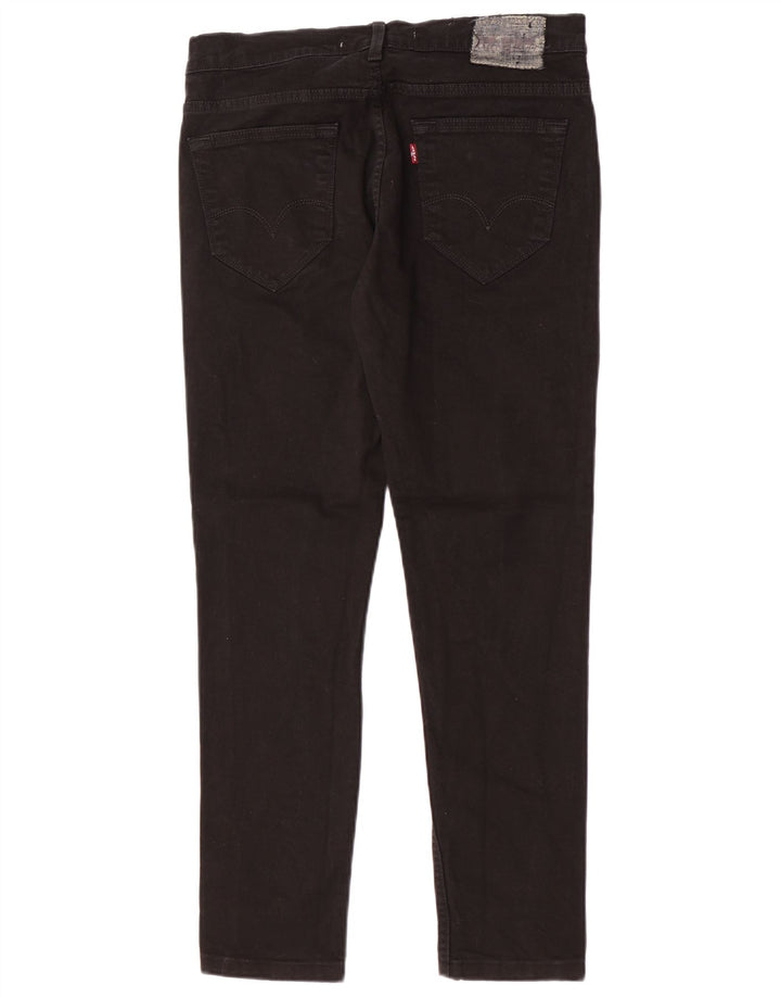 Levi's Mens 519 Slim Jeans W33 L30 Black Cotton