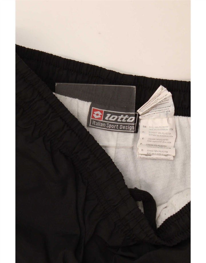 Lotto Mens Graphic Tracksuit Trousers Joggers Medium Black Colourblock