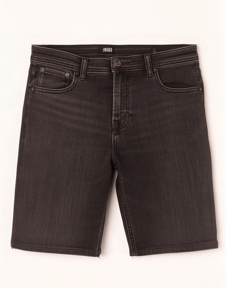 Jack & Jones Boys Regular Denim Shorts 14-15 Years W28 Black