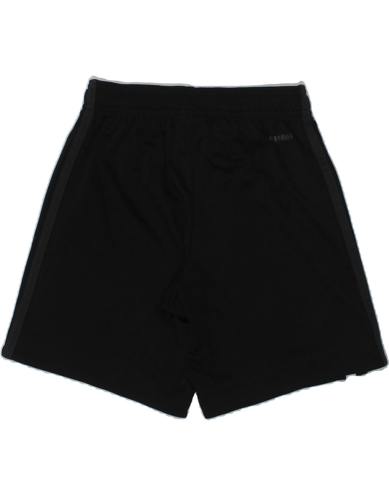 ADIDAS Boys Deutscher Fussball Bund Sport Shorts 7-8 Years Black Polyester | Vintage Adidas | Thrift | Second-Hand Adidas | Used Clothing | Messina Hembry 