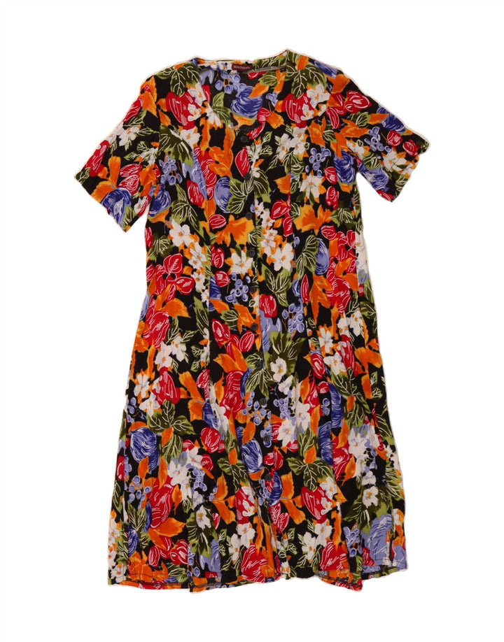 BLANCHEPORTE Womens Short Sleeve Shirt Dress IT 46 Large Multicoloured Vintage Blancheporte and Second-Hand Blancheporte from Messina Hembry 